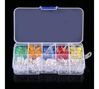 FTVOGUE 200 Pièces Colorées 3mm Lumière LED, Kit d'assortiment de Diodes électroluminescentes Basse Tension avec Boîte de Rangement pour les Projets de Bricolage