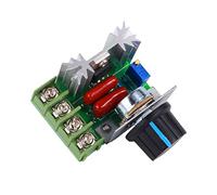 FTVOGUE 2000W AC Moteur Régulateur de Vitesse 50-220V 25A Régulateur de Tension Réglable Gradateur Électronique Thermostat Gouvernant