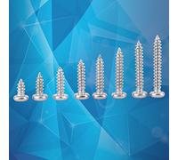 FTVOGUE 200pcs M3 Ferme de Vis D'auto-touche en Acier Inoxydable SS304 - Gestionnaire de Connexion Multidimensionnel pour le Traitement du Bois - Idéal pour la Réparation et les ICAT (#1)