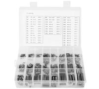 FTVOGUE 280PCS Rouleau Pin Set M1.5 M2 M2.5 M3 M4 M5 M6 M8 Fendue Métrique Broches À Ressort En Acier Split Expansion Pin Matériel Assortiment Kit