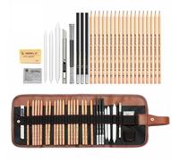 FTVOGUE 29Pcs Art Set Kit de Croquis Crayons de Dessin pour Artistes Étudiants