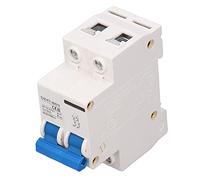 FTVOGUE 2p Haute sensibilité Photovoltaïque DC Circuit Breaker ABS Couvercle Couvure de Protection contre la Surcharge DC12-240V 4KA pour les Centrales électriques, Sous-stations [1 X disjoncteur]