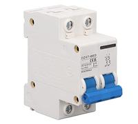 FTVOGUE 2p Haute sensibilité Photovoltaïque DC Circuit Breaker ABS Couvercle Couvure de Protection contre la Surcharge DC12-240V 4KA pour les Centrales électriques, Sous-stations [1 X disjoncteur]