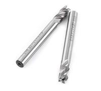 FTVOGUE 2PCS 4 FLUES END MILLINE HSS 6 Mm Milling Moignant Hiding Milling Machine Bit Router Router Bits CNC Tool Cut dans Toutes les Directions, ajusté pour les Machines, Adaptées au Fer, au Cuivre