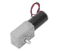 FTVOGUE 30rpm, Moteur de Vitesse CC Motor Réversible en Aluminium Auto-verrouillable Coque en Alliage, Fonctionnement en Douceur, Conception Robuste, Moteur à Engrenage de Réduction de Vitesse, (5RPM)