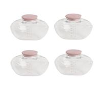 FTVOGUE 4 Pièces de Remplacement de Tasse de Collecte de Lait de Tire-Lait Portable pour Tasse de Collecte de Lait Maternel M9 150 ML Silicone de Qualité Alimentaire Anti-Fuite