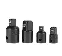 FTVOGUE 4Pcs Socket Adaptateur Réducteur Ensemble 1/4 "3/8" 1/2 "Chrome Vanadium Acier À Cliquet Prise Extension Kit de Conversion (BLACK)