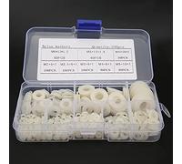 FTVOGUE 500pcs M2 M2.5 M4 M5 M6 M8 M1 M1 Accès matériel: Kit D'outils de Garage: Kit D'outils de Garage: (500pcs laveuse en Nylon Blanc)