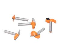 FTVOGUE 5pcs 6 Mm Routeur de Tige de Bit de Fruits de Travail du Bilan de Travail du Bois pour Slotting