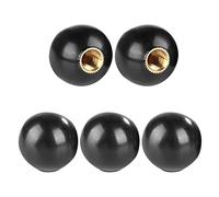 FTVOGUE 5pcs bouton de bakélite boule de bakélite ronde levier levier de changement de machine outil de remplacement BM6 * 20 (écrou de cuivre intégré)
