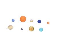 FTVOGUE 9 Pièces Système Solaire Planète Modèle Astronomie Science Ensemble de Jouets éducatifs pour Les Enfants avec 9 Planètes Vinyles Matériel Modèle D'enseignement