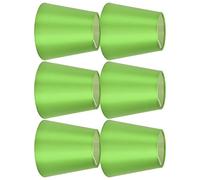 FTVOGUE Abat-jour E14, Matériau en Tissu, Design élégant, Parfait pour une Utilisation sur Table et au Plafond dans les Chambres et les Salons (Vert fluo PX157)