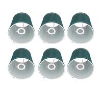 FTVOGUE Abat-jour en Tissu, Savoir-faire de Phnom Penh, Rouge Vin (Vert | Base de lampe E14 Compatible, éclairage diffus sans éblouissement, tissu texturé en soie, décor de lampe de sol pour table
