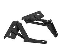 FTVOGUE Accessoire de Meubles de Charnière à Ressort Triangulaire en Fer Noir, Matériau en Fer Durable, Angle d'ouverture de 80 Degrés, Idéal pour canapé Pliant et Porte élévatrice