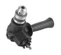 FTVOGUE Accessoire de Perceuse à Angle Droit, Dispositif d'Angle en Métal et en Plastique avec Mandrin t Poignée pour Outils d'entretien de Petits Espaces, Accessoire de Perceuse électrique