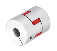 FTVOGUE Accouplement D'arbre Flexible en Prune, pour Servomoteurs Pas à Pas | Moyeux en Alliage D'aluminium D'aviation, Insert en élastomère de Polyuréthane, Amortissement des Vibrations, Transmission
