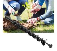 FTVOGUE Acier Terre au Tarif Bit Foret Jardin Digger de Trous de Poteau 60x800 Mm Simple/Aile pour Tourner Le Sol et éliminer Les Mauvaises Herbes