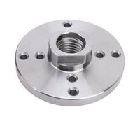 FTVOGUE Adaptateur de Broche de Tour à Bois de 4 Pouces, Construction en Acier, Plaque Frontale de Tour Robuste avec 8 Trous de Vis pour Tours à Bois à Filetage 1 Po X 8 TPI