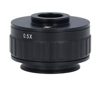 FTVOGUE Adaptateur de Caméra à Microscope Stéréo Trinoculaire Adaptateur de L'objectif de Montage 0 0,35x avec un Adaptateur de Caméra Industrielle ajusté en Verre Optique Incolore (0.5X)