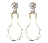 FTVOGUE Adaptateur de D'ampoule, 2 Pièces, Support D'abat-jour en Métal de qualité Supérieure, Adaptateur avec un Design Unique pour Lampe de Table, Chambre à Coucher, Salon (GOLD)