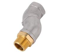 FTVOGUE Adaptateur pour Pistolet de Distribution de Carburant, Connecteur Rotatif en Alliage D'aluminium 3/4" NPT avec Rotation à 360° pour le Transfert de Carburant, les