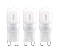 FTVOGUE Ampoules G9 1.5W Blanc Chaud, Matériau PC, Plafonniers à économie d'énergie 14LED pour l'éclairage de la Maison et du Bureau, 10 Pièces