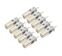FTVOGUE Ampoules LED G4 Bi Pin Silicone Blanc Chaud 3000K 1.5W AC220V | Remplacement de la Lumière Paysagère 110LM, équivalent Halogène 15W, éclairage encastré pour Colonne D'armoire de Pelouse