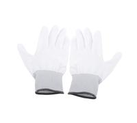 FTVOGUE Antistatiques Durables Enduits de PU pour la Réparation de Téléphones D'ordinateurs PC, Confortables pour le Travail, Matériau en Nylon, 1 Paire pour Projet D'assemblage de Précision (L gris)
