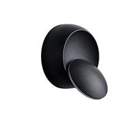 FTVOGUE Applique Murale LED Ronde en Forme de Croissant, Rotative à 360 Degrés, Moderne, avec Pulvérisation électrostatique, Finition Noire et Blanche, pour Salon, Chambre à Coucher,