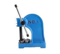 FTVOGUE Arbor Press Machine de Poinçonnage Manuelle en Acier au Carbone, Volant à Levier à Cliquet de 1 Tonne, Support de 140 Mm, Outil de Bureau de Voyage pour l'estampage des Métaux, Utilisation en