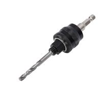 FTVOGUE Arbre de Scie Cloche, Adaptateur de Tige Hexagonale à Changement Rapide avec Interfaces à Double Filetage pour Scies Cloches Bimétalliques, Perçage du Bois et du Métal