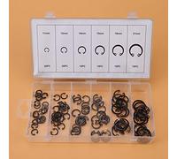 FTVOGUE Assortiment de Circlips en Métal, 100 Pièces, Clips C Multifonctionnels, Anneau de Retenue, 11mm à 21mm, pour Divers Projets