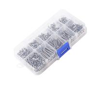 FTVOGUE Assortiment d'écrous de Vis M3, Kit de Fixation en Acier Inoxydable 304 avec Boîte de Rangement pour Projets de Bricolage, Réparations à Domicile