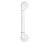 FTVOGUE Barre d'appui de Bain, Poignée de Douche en Acier Inoxydable Blanche 15,7 Pouces, Installation par Poinçon, Main Courante de sécurité de Salle de Bain avec Vis de Montage pour Support de