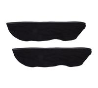 FTVOGUE Bavoir pour Casque de Soudage, Construction en Cuir Fendu avec Joint d'étanchéité à Pression pour la Protection du Cou contre les Arcs électriques et les étincelles, Coton et