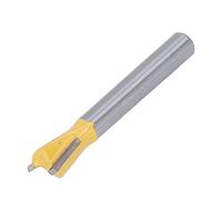 FTVOGUE Bit en Queue d'aronde du Routeur, les Plans de Chanfrein éliminent Rapidement les Bords, l'application Large, le Revêtement en Carbure et PTFE pour les Rainures de Travail du Bois, (6 * 3/8)