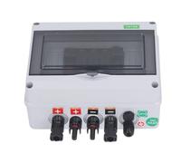 FTVOGUE Boîte de Combinaison PV, Boîte de Combinaison Solaire PC ABS DC1000V 15A IP65 avec Protection contre les Surtensions et Couvercle Transparent pour Système de Camping-car Hors Réseau sur