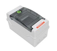 FTVOGUE Boîte de Disjoncteur, Panneau de Distribution d'énergie Solaire sur Rail DIN à 4 Voies IP66 Résistant à la Pluie pour une Utilisation Intérieure et Extérieure, Matériau ABS V0 PC, Résistant