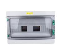FTVOGUE Boîte de Distribution de Puissance à 18 Voies avec ABS CONSTRUCTION IP66 Couverture Transparente pour le Disjoncteur de Circuit Extérieur
