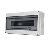 FTVOGUE Boîte de Distribution d'énergie, Matériau ABS, Disjoncteur 18 Voies avec Conception à Boucle, classé IP65 pour un Usage Domestique et Industriel