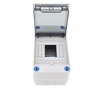 FTVOGUE Boîte de Distribution étanche à 4 Voies, sécurité Améliorée pour Système électrique, 4,2" X 3,9" pour Applications Intérieures et Extérieures, ABS PC, Vis Bleues