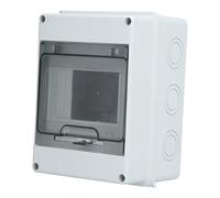 FTVOGUE Boîte de Distribution Transparente pour Circuit Intérieur, | Panneau de de l\'état visuel, entrée de câble défonçable sans outil, montage sur rail DIN 35 mm, bague d\'étanchéité en