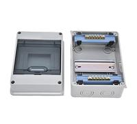 FTVOGUE Boîte de Jonction 5 Voies, Boîtier électrique étanche ABS IP65, Couvercle Transparent, Idéal pour la Communication électrique Intérieure et Extérieure