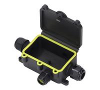 FTVOGUE Boîte de Jonction à 4 Voies Staubproof, Boîte d'alimentation électrique étanche IP68 pour Installations LED Souterraines, Opérations Minières, Projets Solaires, Plage de Température de -40