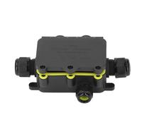 FTVOGUE Boîte de Jonction IP68 à 5 Voies pour éclairage Extérieur, Boîtier de Connexion électrique Résistant aux Intempéries avec Plateau en Plastique PA66 et Vis en Cuivre, Idéal pour l'éclairage