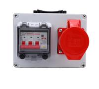 FTVOGUE Boîte de Prise Industrielle Portative, Boîte de Distribution de Prise électrique ABS PC pour Chantier de Construction d'atelier d'usine, IP44-67 étanche, 200x150x100mm