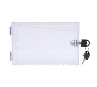 FTVOGUE Boîte de Verrouillage de Thermostat Transparente avec clé, Couvercle de Protection de Thermostat en Acrylique pour de 6,1x3,95x2 Pouces, étui de Protection Transparent pour Maison, Bureau,