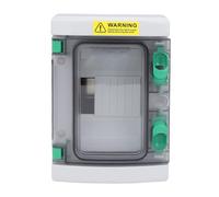 FTVOGUE Boîte électrique à L'épreuve de L'eau, Boîte de Distribution Extérieure HA-4way IP66 avec Couverture Transparente 4 Circuits pour Divers Projets