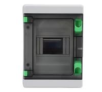 FTVOGUE Boîtier de Distribution électrique, 5 Circuits, en Plastique ABS étanche IP66, avec Couvercle Transparent en Polycarbonate et écrous en Laiton, pour une Utilisation Intéri