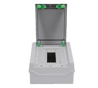 FTVOGUE Boîtier de Distribution électrique à 9 Voies pour Usage Extérieur et Intérieur, avec Couvercle en Polycarbonate Transparent et écrous en Laiton, pour Bâtiments Résidentiel